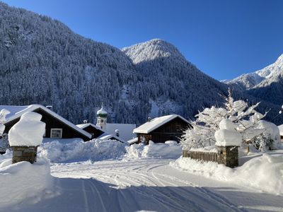 Blick von der Wohnung Winter