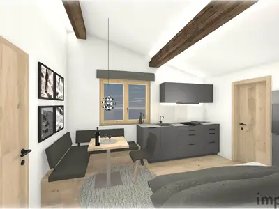 Küche mit Essbereich Wohnung Saphir