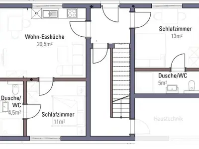 Grundriss der Wohnung