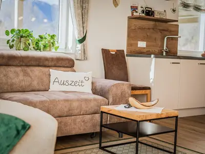 Grüne Ferienwohnung - Wohnbereich