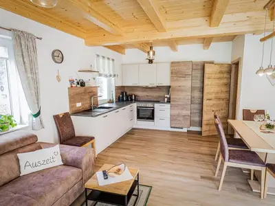 Grüne Ferienwohnung - Wohnessbereich