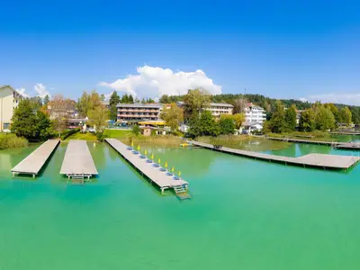 Hauseigener Steg direkt am Klopeiner See