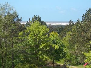 vom Balkon Seeblick Bad Strand