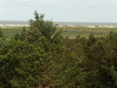 Blick aus der Wohnung auf den Strand