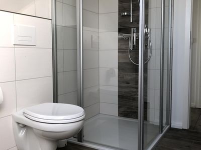 Badezimmer in der Ferienwohnung Böverdün