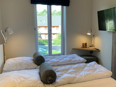 Blick ins Schlafzimmer