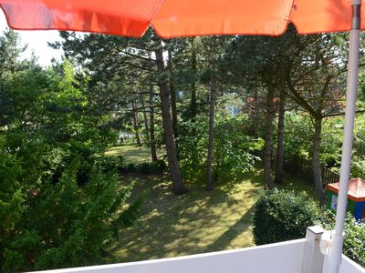 Blick von der Terrasse des Ap.1 in den Garten