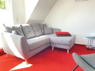 Ferienwohnung Dünenwind Wohnzimmer