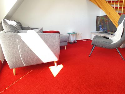 Ferienwohnung Dünenwind Wohnzimmer