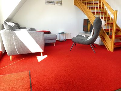 Ferienwohnung Dünenwind Wohnzimmer