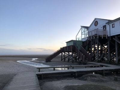 Strand Böhl Pfahlbau