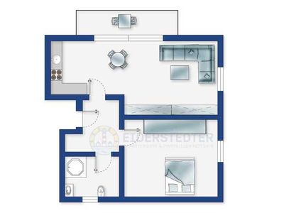 Ferienwohnung für 4 Personen (59 m²) in St. Peter-Ording 3/10