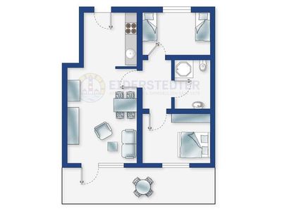 Ferienwohnung für 4 Personen (56 m²) in St. Peter-Ording 9/10