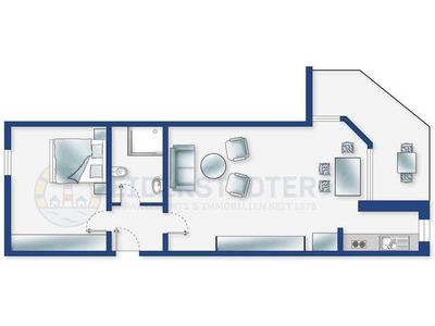 Ferienwohnung für 4 Personen (45 m²) in St. Peter-Ording 3/10