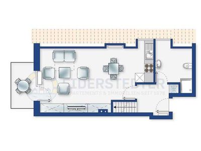 Ferienwohnung für 3 Personen (50 m²) in St. Peter-Ording 3/10