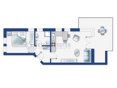 Ferienwohnung für 4 Personen (44 m²) in St. Peter-Ording 3/10