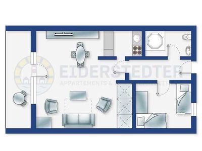 Ferienwohnung für 4 Personen (41 m²) in St. Peter-Ording 4/10