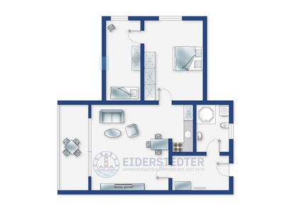 Ferienwohnung für 3 Personen (55 m²) in St. Peter-Ording 4/10