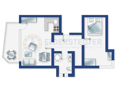 Ferienwohnung für 2 Personen (42 m²) in St. Peter-Ording 4/10