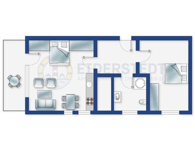 Ferienwohnung für 4 Personen (47 m²) in St. Peter-Ording 2/10