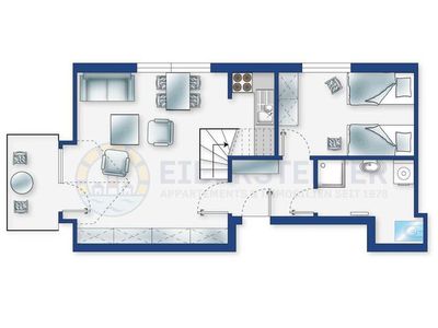 Ferienwohnung für 2 Personen (48 m²) in St. Peter-Ording 3/10