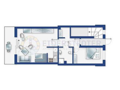 Ferienwohnung für 3 Personen (47 m²) in St. Peter-Ording 4/10