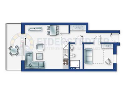 Ferienwohnung für 4 Personen (45 m²) in St. Peter-Ording 3/10