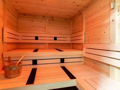 Blick in die Sauna