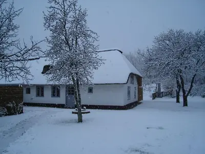 Fischerkate im Winter Bild 2