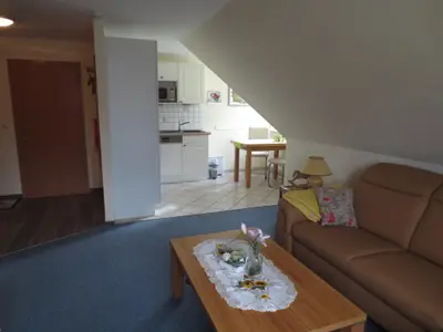 Wohnraum mit offener Küche