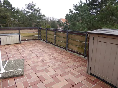 Möblierter Balkon zum App: Nordseeluft