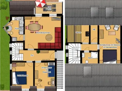 Grundriss 2 Etagen