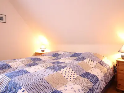 Schlafraum mit Doppelbett