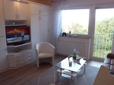 Fernsehecke mit schönen Ausblick