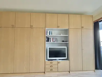 Wohnraum mit Schrankklappbett