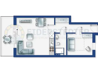 Ferienwohnung für 4 Personen (45 m²) in St. Peter-Ording 3/10