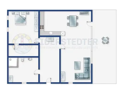 Ferienwohnung für 3 Personen (46 m²) in St. Peter-Ording 2/10