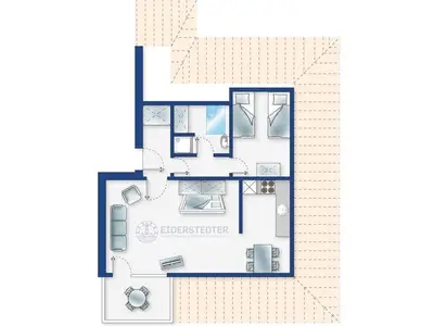 Ferienwohnung für 4 Personen (41 m²) in St. Peter-Ording 3/10