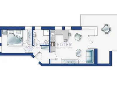 Ferienwohnung für 4 Personen (44 m²) in St. Peter-Ording 3/10