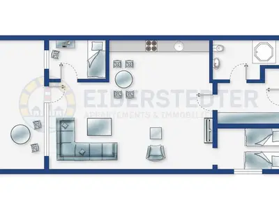 Ferienwohnung für 3 Personen (47 m²) in St. Peter-Ording 3/10