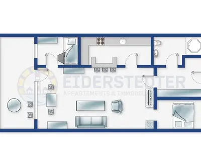 Ferienwohnung für 4 Personen (47 m²) in St. Peter-Ording 3/10