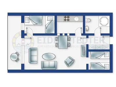Ferienwohnung für 3 Personen (47 m²) in St. Peter-Ording 3/10
