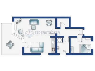 Ferienwohnung für 4 Personen (44 m²) in St. Peter-Ording 7/10