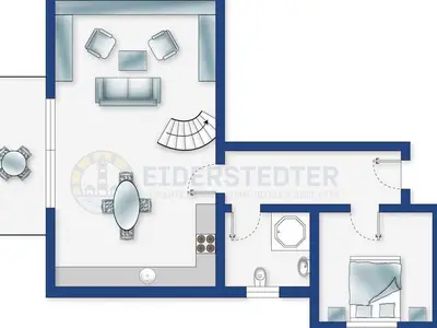 Ferienwohnung für 4 Personen (58 m²) in St. Peter-Ording 3/10
