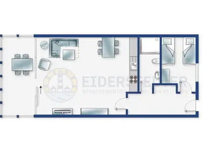 Ferienwohnung für 4 Personen (44 m²) in St. Peter-Ording 4/10