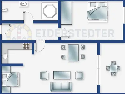 Ferienwohnung für 4 Personen (45 m²) in St. Peter-Ording 3/10