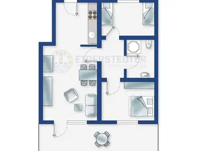 Ferienwohnung für 4 Personen (56 m²) in St. Peter-Ording 9/10