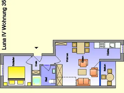 Ferienwohnung für 3 Personen (45 m²) in St. Peter-Ording 9/10