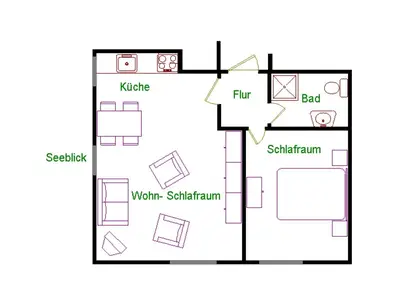 Ferienwohnung für 2 Personen (30 m²) in St. Peter-Ording 6/10