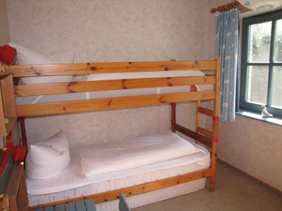 Schlafzimmer mit Etagenbett